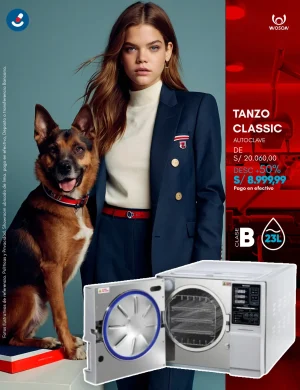 WOSON TANZO CLASSIC Autoclave 23L Pre-Vacio Clase B